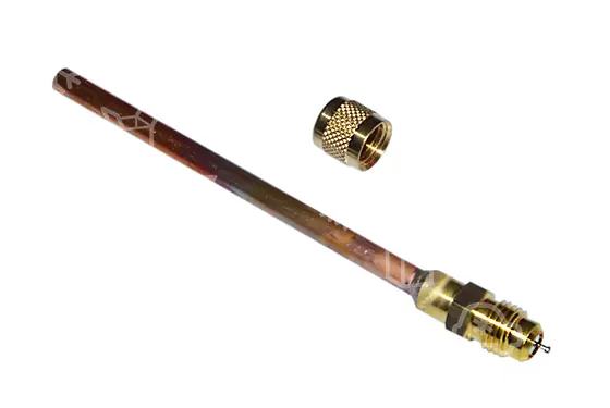 ventil servisní s trubkou 6 mm x 100 mm, SCHREDER